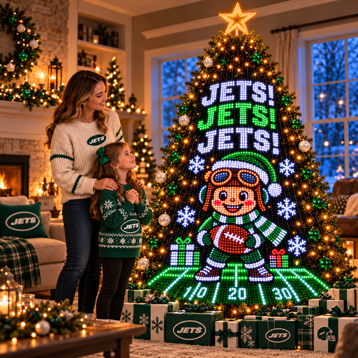 NYJ Smart Christmas Tree Lights TMH