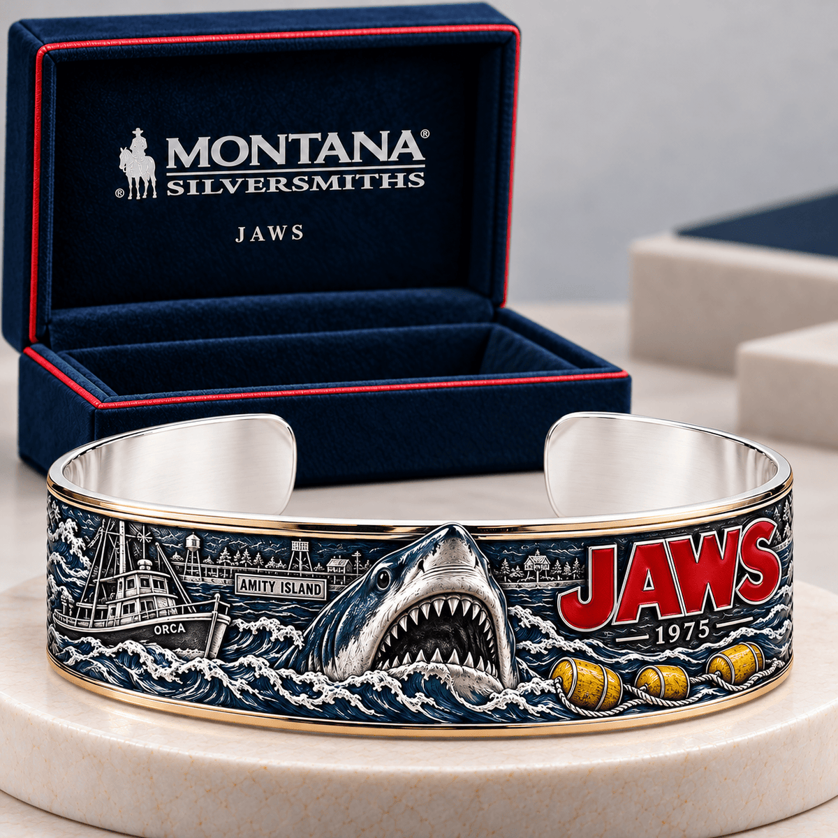 JAWS SCULPTED COLLECTOR CUFF BRACELET HQH