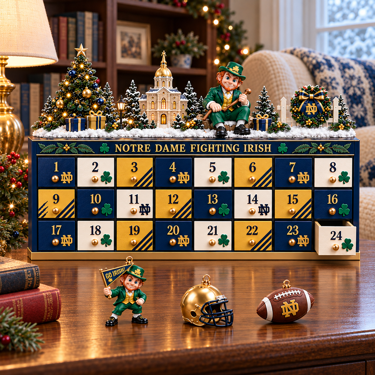 Premium NDFI Christmas Wooden Advent Calendar TTMH
