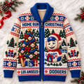 LAD WOOL ZIP CARDIGAN NPL