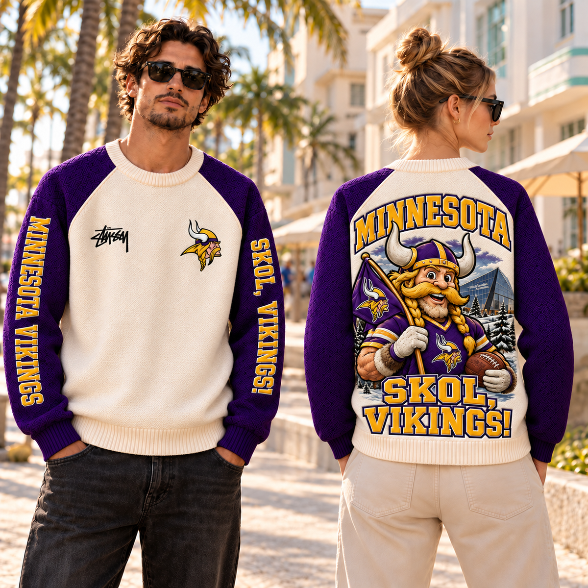 USC Embroidered Knit Sweater DNBN