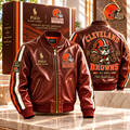 CLVB PREMIUM LEATHER BOMBER JACKET NTNA