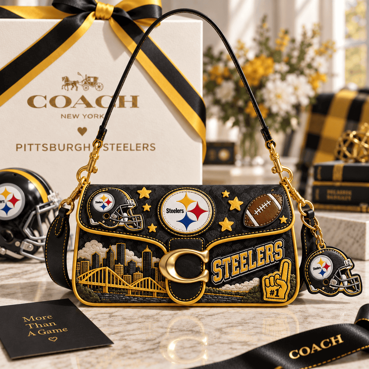 Premium PBS Coach Shoulder Cross With Charm NPL