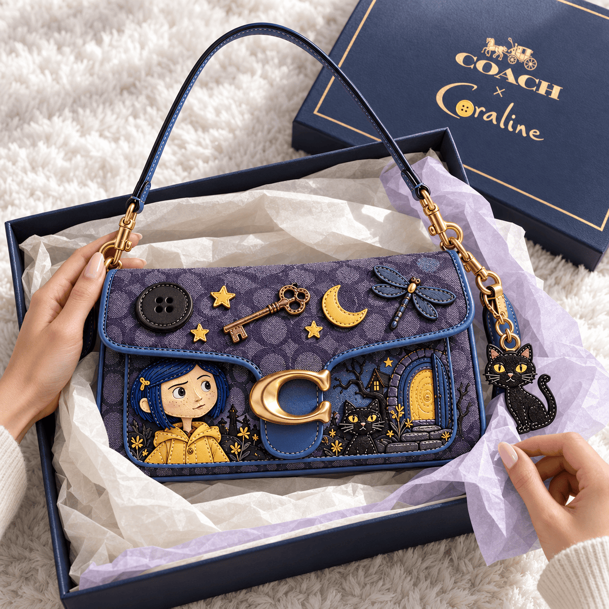 Premium CRLN Coach Shoulder Cross With Charm NPL