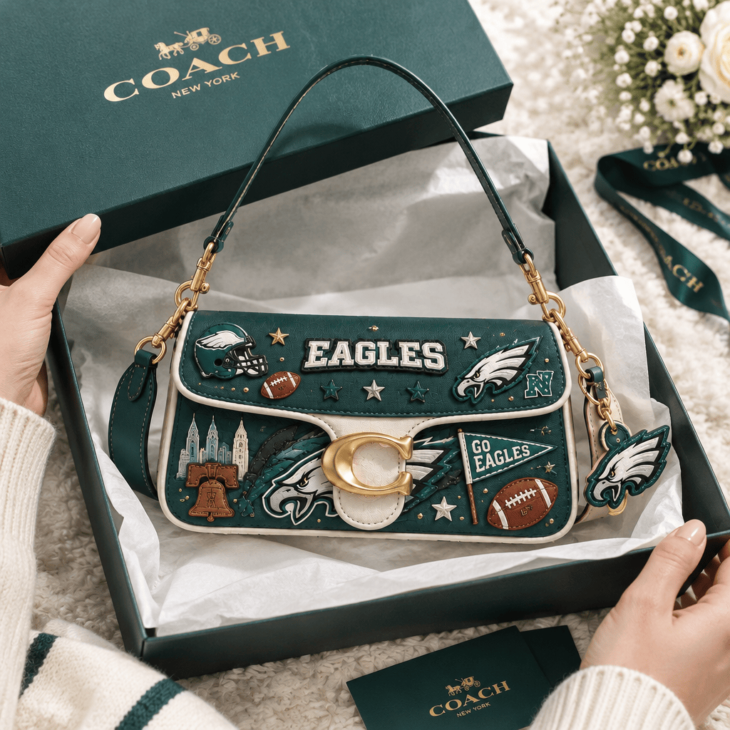 Premium PLDE Coach Shoulder Cross With Charm LNTH