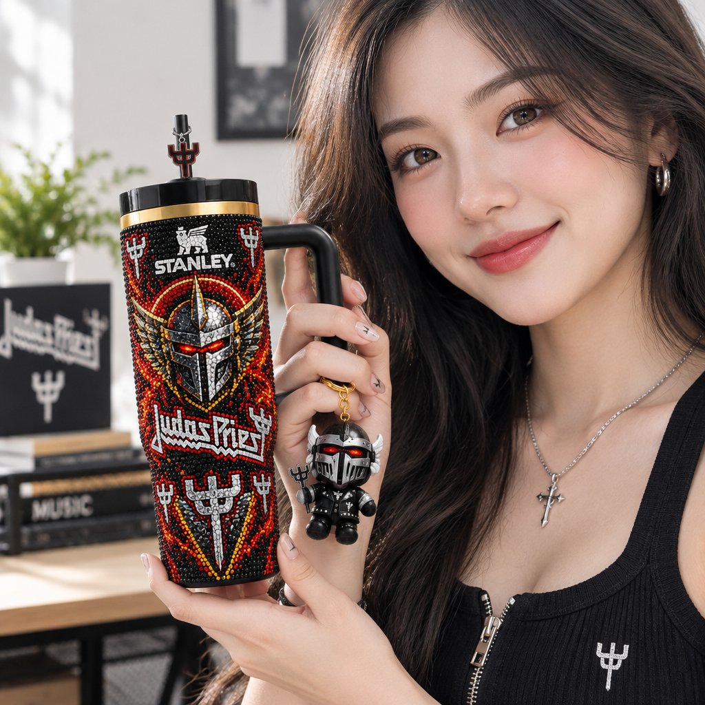 Judas Priest 40oz Tumbler With Handle TTNL